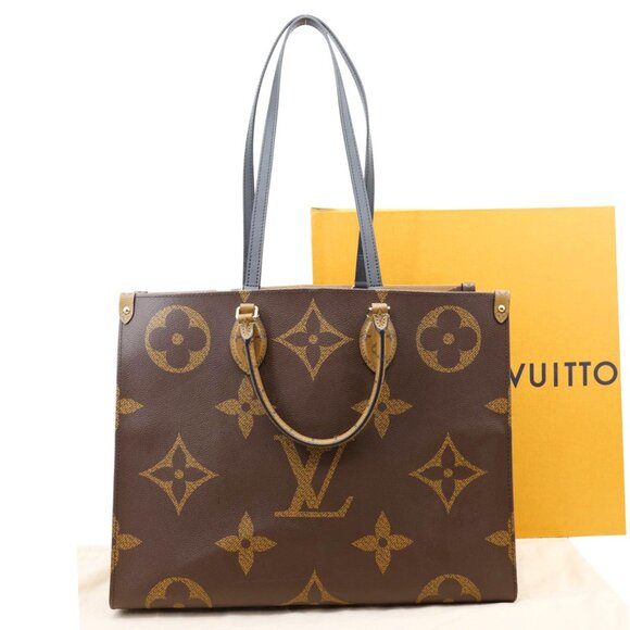 Louis Vuitton Onthego GM Giant Monogram Reverse Canvas Tote Bag - Picture 3 of 13